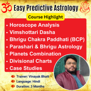 Easy Predictive Astrology Course by Vinayak Bhatt