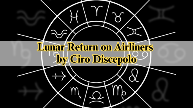 Lunar Return on Airliners by Ciro Discepolo