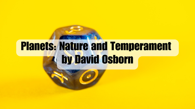 Planets Nature and Temperament by David Osborn