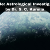 Suicide: Astrological Investigation by Dr. S. C. Kursija 1 Suicide Astrological Investigation by Dr. S. C. Kursija