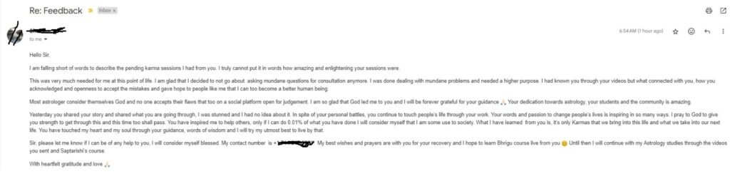 Feedback Pending Karma 001