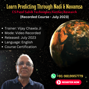 Learn Predicting Through Nadi Navamsa Recorded July 2023