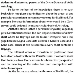 Parul Sutram (Astrology of Profession)3