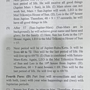 Advance Predictive Techniques of Ashtakvarga 7