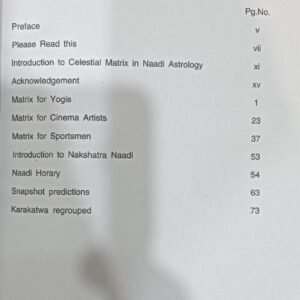 Celestial Matrix in Naadi Astrology – Includes Prashna Sastra Based on Naadi Hora 3