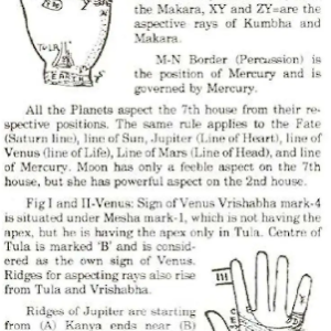 Natal chart from the palm 4