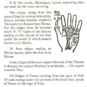 Natal chart from the palm 5