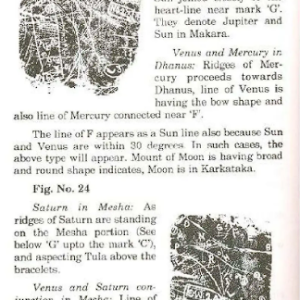 Natal chart from the palm 6