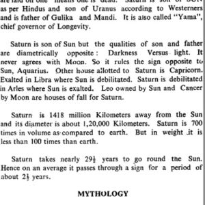 Saturn A Friend or Foe 1