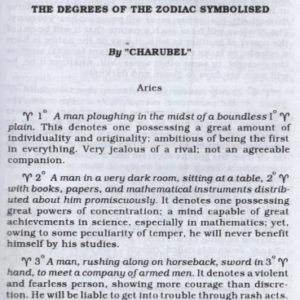 The Degrees of The Zodiac Symbolised1