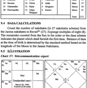 Vimsottari and Udu Dasa's Parasara's Key to Prognostication9