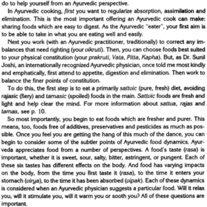 Ayurvedic Cooking for All