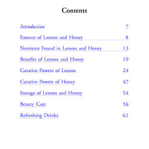 The Secret Benefits of Lemon and Honey (STP) 2 The Secret Benefits of Lemon and Honey 1