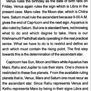 Astro Secrets and Krishnamurti Padhdhati (Part IV)-3