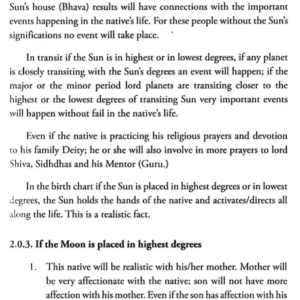 Degree System of Astrology 7