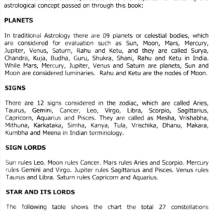 Marriage, Child Birth and Sub Lord System 2
