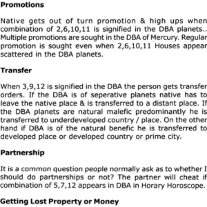 Prashna (Nadi Astrology) 1
