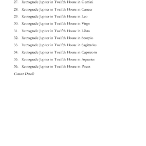 Retrograde Jupiter - Part IV 2