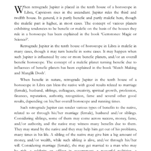 Retrograde Jupiter - Part IV 7