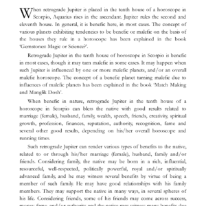 Retrograde Jupiter - Part IV 8