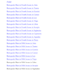 Retrograde Mars - Part II 1