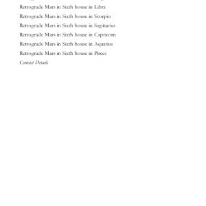 Retrograde Mars - Part II 2