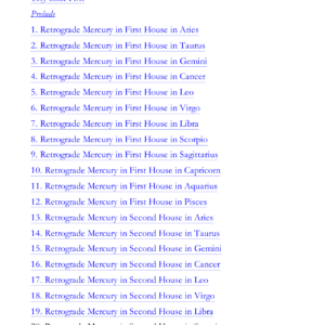 Retrograde Mercury - Part I 1
