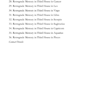 Retrograde Mercury - Part I 2