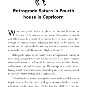 Retrograde Saturn - Part II 9