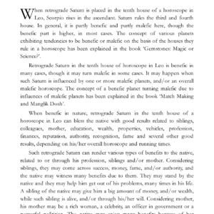 Retrograde Venus - Part IV 11