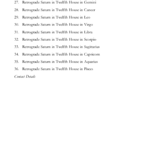 Retrograde Venus - Part IV 2