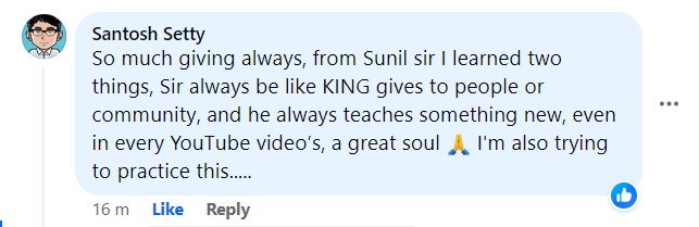 Sunil John Course Feedback 001