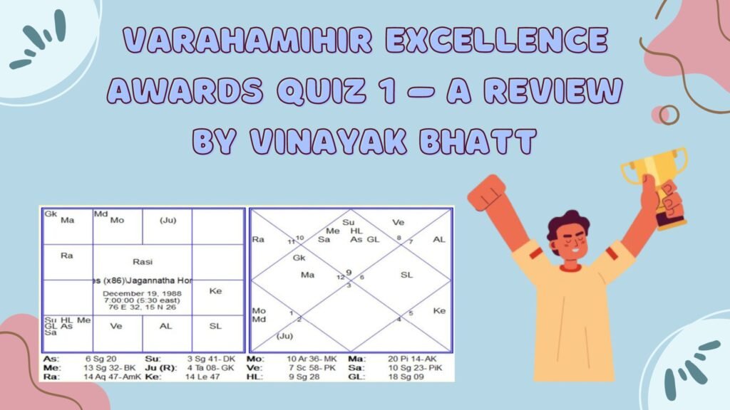 Varahamihir Excellence Awards Quiz 1 – A Review by Vinayak Bhatt
