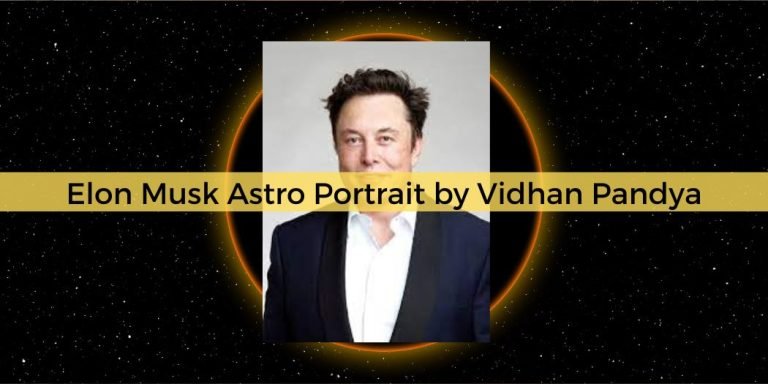 Elon Musk Astro Portrait by Vidhan Pandya