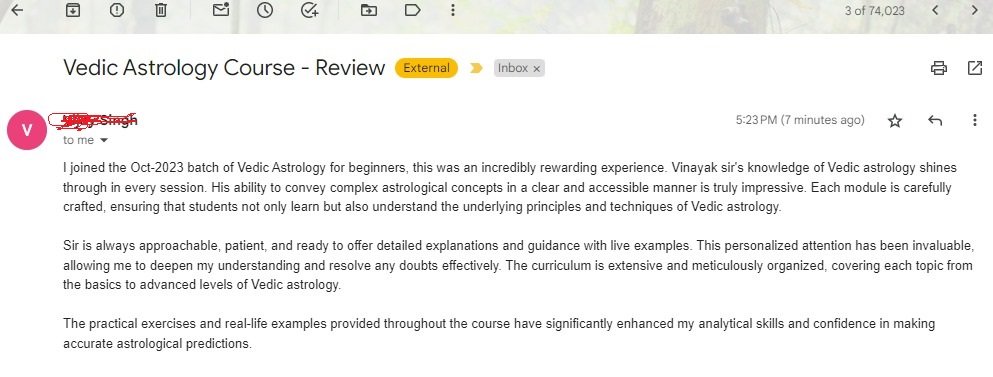 Vedic Astrology Course Review