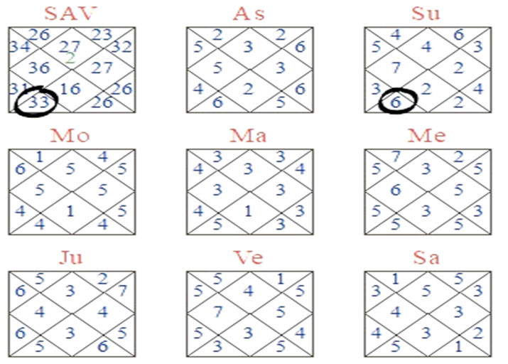 Astakvarga Chart 2
