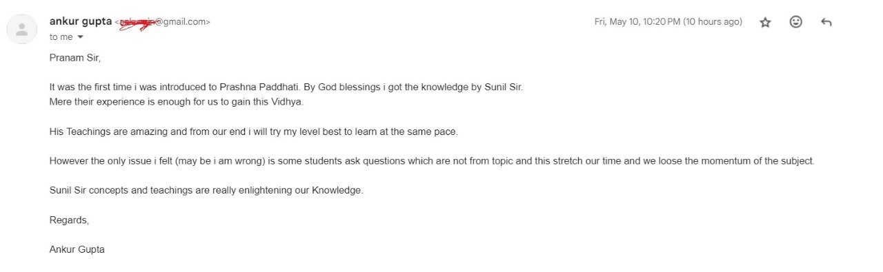 Feedback Sunil John 001