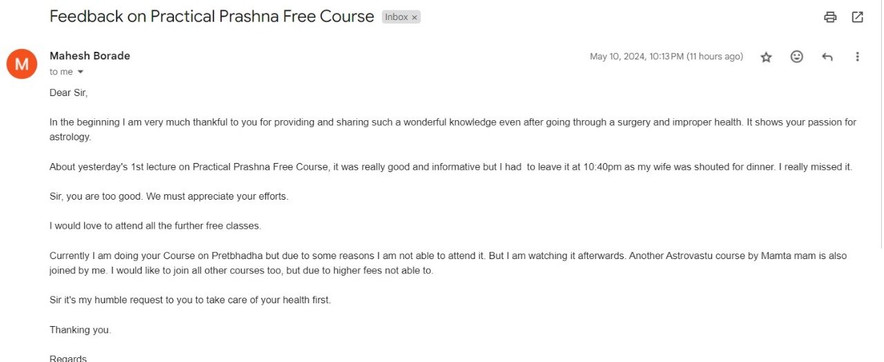Feedback Sunil John 006