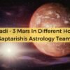 Sukar Nadi – 3 Mars In Different Houses by Saptarishis Astrology Team