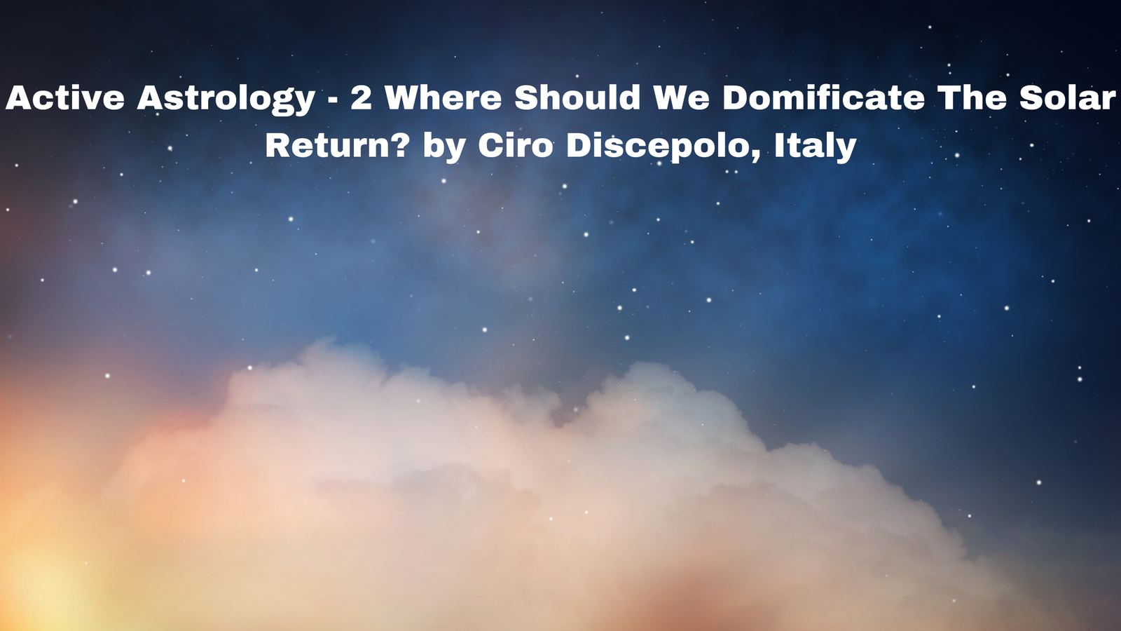 Active Astrology - 2