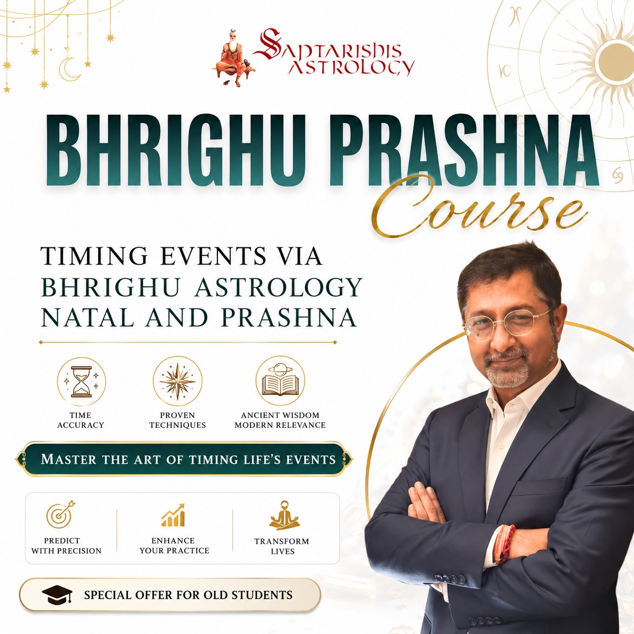Sunil John's Bhrighu Prashna Astrology - Identify Timing of Events (Natal and Prashna)