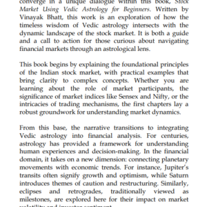 Stock Market Using Vedic Astrology for Beginners by Vinayak Bhatt (SA) 3 Stock Market Using Vedic Astrology for Beginners by Vinayak Bhatt