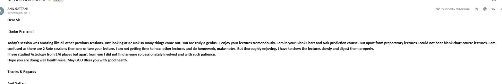 Course Review Sunil John