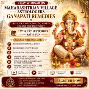 2 Day Webinar on  Lord Ganesha Remedies / Upays for Career, Health, Wealth, Studies and  Prosperity